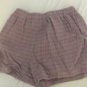 Brandy Melville Purple Green Logan Shorts